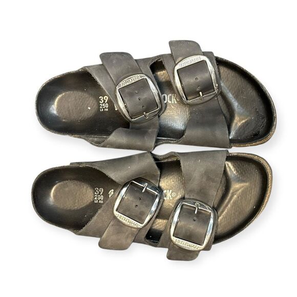 BIRKENSTOCK Women’s Black Arizona Double Buckle Sandals Size 8–8.5 or EU 39 - Picture 7 of 8